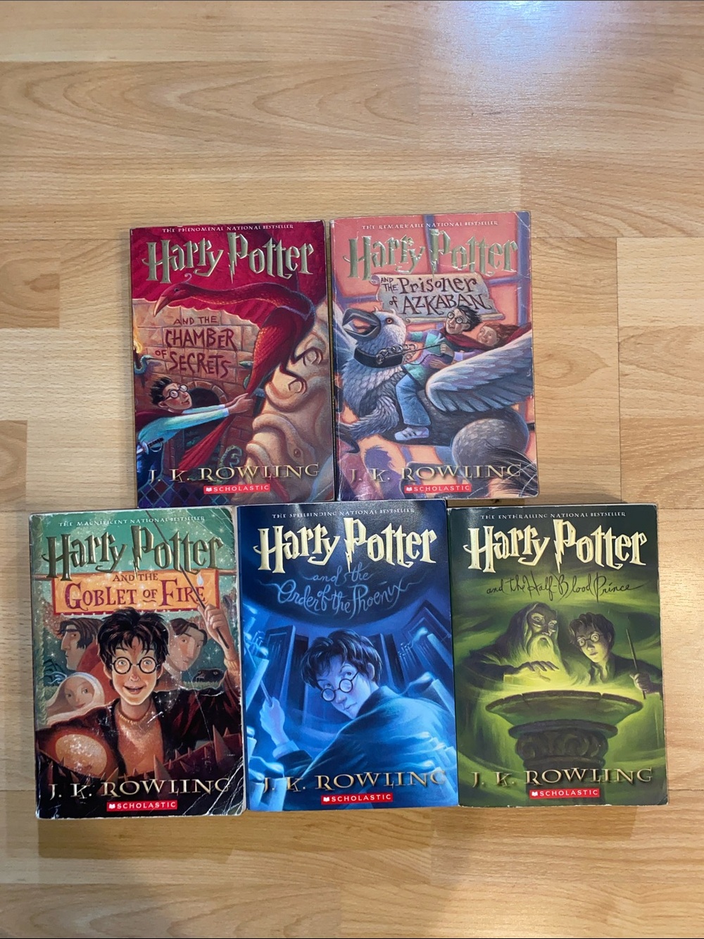 Harry Potter Paperback Set Book 2-6 USED